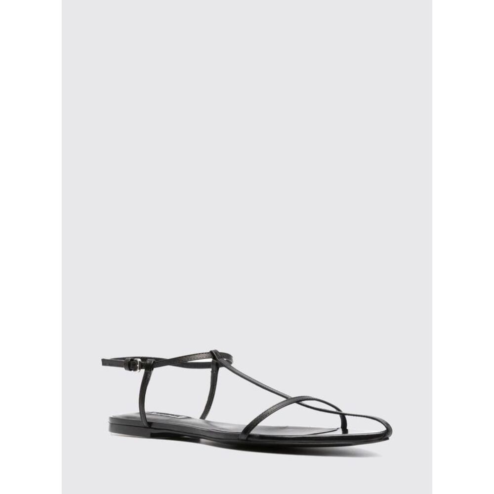 Jil Sander Women Jil Sander Cage Ankle-Strap Calfskin Leather Heeled Sandals - Picture 2 of 4